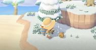 Wasp nest falling in Animal Crossing: New Horizons mystery island (Image via Koramora)